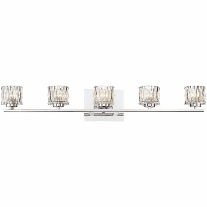 Eurofase 34162019 Guelph Modern Chrome LED 5Light Bathroom Light