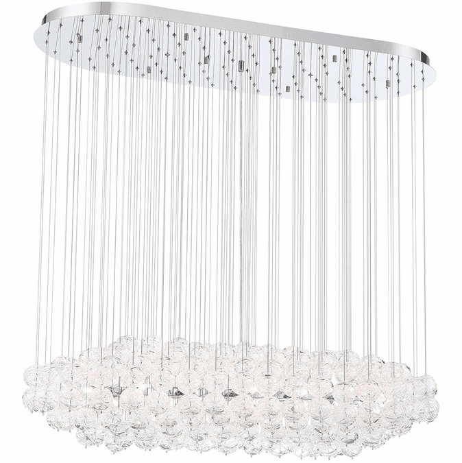 Eurofase 35908012 Riverdale Contemporary Chrome Halogen Kitchen Island