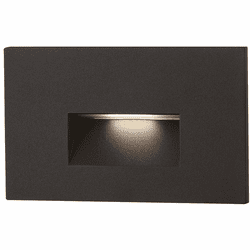 Eurofase 36046-025 Modern Black LED Exterior Step Light