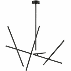 Eurofase 36250-011 Crossroads Contemporary Black LED Chandelier Lamp