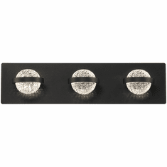 Eurofase 37069-035 Ryder Modern Black LED 3-Light Bathroom Light