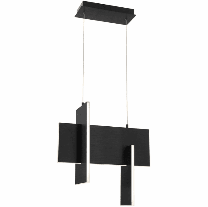 Eurofase 37346027 Coburg Modern Black LED Drop Lighting Fixture EUR