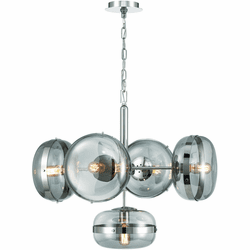 Eurofase 38129-025 Nottingham Contemporary Nickel Hanging Chandelier