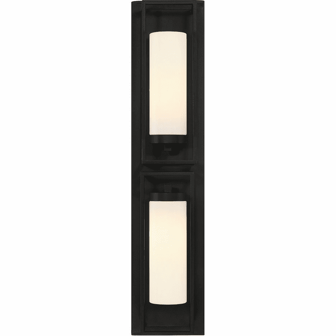 Eurofase 42732-013 Ren Modern Satin Black Outdoor Wall Light Sconce