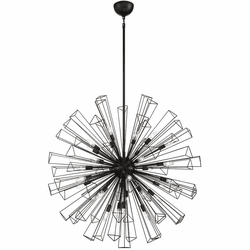 Eurofase 43864-010 Dendelio Modern Black Sphere Hanging Chandelier