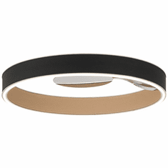 Eurofase 43893-010 Verdura Modern Black / Brown LED Round Flush Mount Light Fixture
