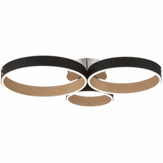 Eurofase 43894-017 Verdura Modern Black / Brown LED Round Ceiling Light Fixture