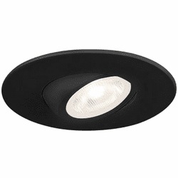 Eurofase 45364-020 Midway Modern Black LED Round 2 Inch Mini Gimbal Recessed Lighting