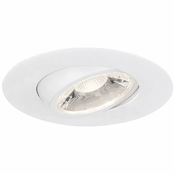 Eurofase 45367-014 Midway Contemporary White LED Round 3 Inch Gimbal Recessed Lighting