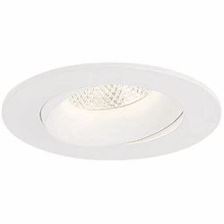 Eurofase 45369-018 Midway Modern White LED Round 3.5 Inch Regressed Gimbal Recessed Light