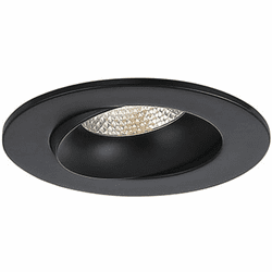 Eurofase 45369-025 Midway Modern Black LED Round 3.5 Inch Regressed Gimbal Recessed Light
