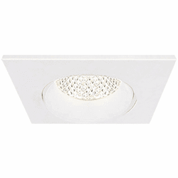 Eurofase 45370-014 Midway Contemporary White LED Square 3.5 Inch Regressed Gimbal Recessed Light