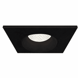 Eurofase 45370-021 Midway Modern Black LED Square 3.5 Inch Regressed Gimbal Down Lighting