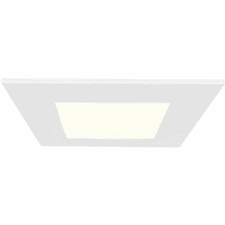 Eurofase 45375-019 Midway Contemporary White LED Square 4 Inch Slim Recessed Lighting