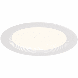Eurofase 45377-013 Midway Modern White LED Round 6 Inch Slim Regressed Down Lighting