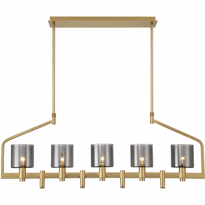 Eurofase 45652011 Decato Contemporary Brushed Gold Island Light