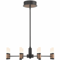 Eurofase 46352-019 Albany Modern Black and Brass LED Chandelier Lighting