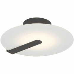 Eurofase 46843-012 Nuvola Modern Black and White LED 12.25" Ceiling Light
