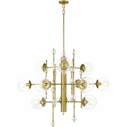 Eurofase 47223-011 Traiton Modern Gold Hanging Chandelier