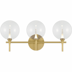 Eurofase 48913-010 Iissa Contemporary Gold LED 3-Light Bathroom Lighting Fixture