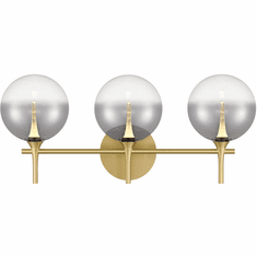 Eurofase 48913-027 Iissa Contemporary Gold LED 3-Light Bathroom Light