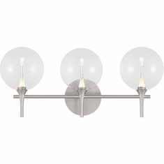 Eurofase 48914-017 Iissa Contemporary Nickel LED 3-Light Bathroom Light Fixture