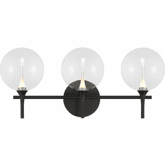 Eurofase 48915-014 Iissa Modern Black LED 3-Light Bathroom Vanity Lighting