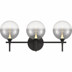 Eurofase 48915-021 Iissa Modern Black LED 3-Light Bath Lighting Fixture