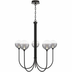 Eurofase 48923-026 Iissa Contemporary Black LED Ceiling Chandelier