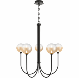 Eurofase 48923-039 Iissa Contemporary Black LED Ceiling Chandelier