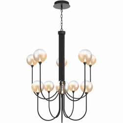 Eurofase 48926-032 Iissa Contemporary Black LED Chandelier Lamp