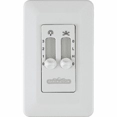 Fanimation CW6WH White Non-Reversing Wall Control