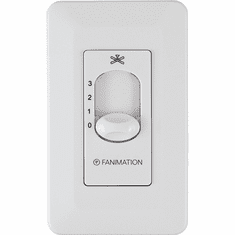 Fanimation CW7WH White Non-Reversing Wall Control