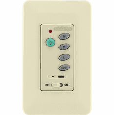 Fanimation CWRL4LA Light Almond Non-Reversing Wall Control with Receiver