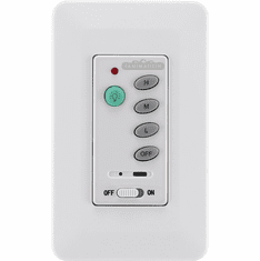Fanimation CWRL4WH White Non-Reversing Wall Control with Receiver