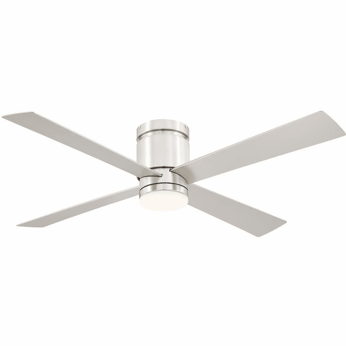 Fanimation FPS8553BN Kwartet Contemporary Brushed Nickel LED Outdoor 52" Home Ceiling Fan