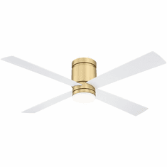 Fanimation FPS8553BS Kwartet Modern Brushed Satin Brass LED Exterior 52" Ceiling Fan