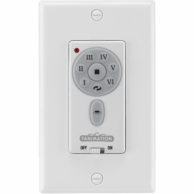 Fanimation TW30WH White DC Motor Wall Control