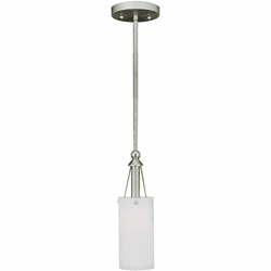 Forte 2225-01-55 Modern Brushed Nickel Mini Lighting Pendant