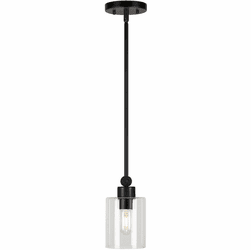Forte 2614-01-04 Jayden Black Mini Drop Ceiling Light Fixture