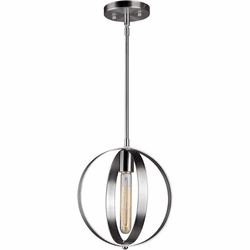 Forte 2641-01-55 Modern Brushed Nickel Mini Drop Ceiling Lighting