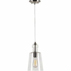 Forte 2674-01-55 Modern Brushed Nickel Mini Hanging Pendant Lighting