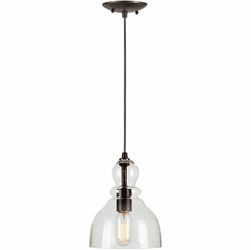 Forte 2678-01-32 Contemporary Antique Bronze Mini Hanging Light Fixture