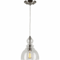 Forte 2678-01-55 Contemporary Brushed Nickel Mini Drop Lighting