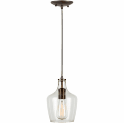Forte 2679-01-32 Contemporary Antique Bronze Mini Drop Ceiling Lighting