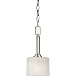 Forte 2695-01-55 Contemporary Brushed Nickel Mini Drop Lighting Fixture