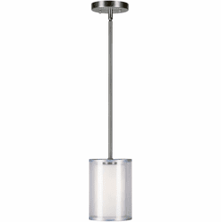 Forte 2731-01-55 Shaw Contemporary Brushed Nickel Mini Drop Lighting
