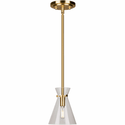 Forte 2733-01-12 Beaker Modern Soft Gold Mini Drop Lighting
