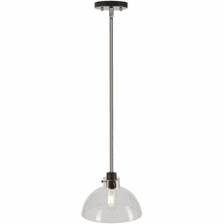 Forte 2734-01-40 Della Modern Black and Brushed Nickel Mini Drop Ceiling Lighting