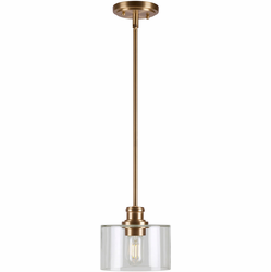 Forte 2748-01-12 Zane Soft Gold Mini Pendant Lamp